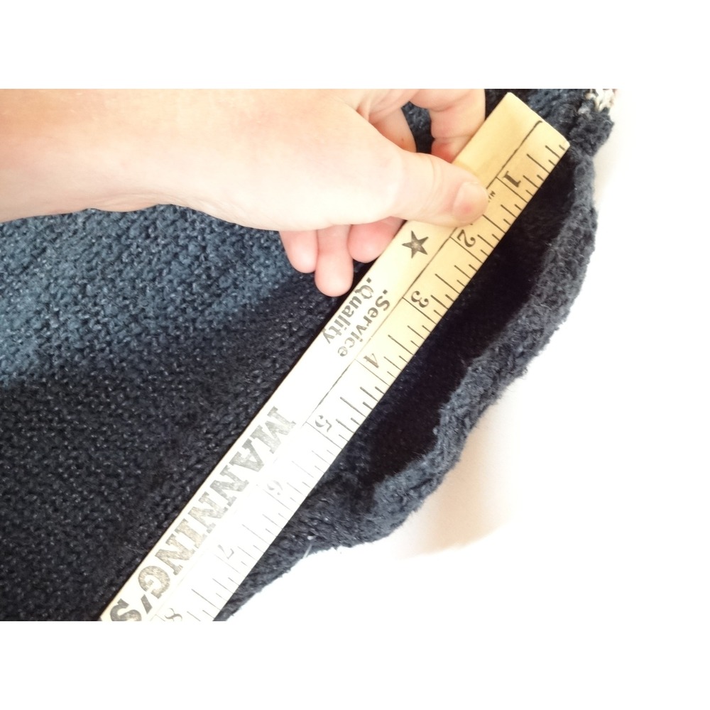 VTG jbj Knit Sweater Vest Womens Large Black Chevron V-Neck 80s 90s Boho Retro - Picture 5 of 8